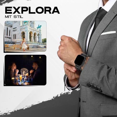 Premium titanium bracelet Superhero Style | DLC titanium grade 2 | for all Apple Watch models | Apple Watch Ultra | Apple Watch Ultra 2